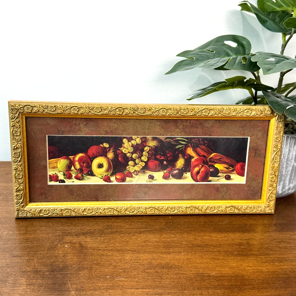 John Califano Framed Mini Print Gallery Wall A Morning Treat Gold Frame USA 11x5